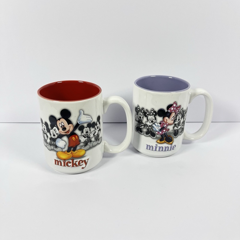 Disney World Parks EMOTIONS Mickey Minnie Mouse Coffee Mug Cup 3D